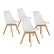 BOLZZ Set od 4 stolice Napoli, Beli