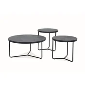 Set stolića DEMETER - MDF + furnir - efekt betona