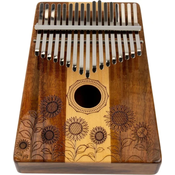 Kalimba 17 Key Flower Koa and Maple Shamann