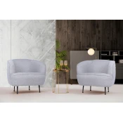 Atelier del Sofa Fotelja Piccoli 72x75x83cm Svetlosiva