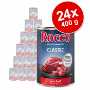 Varčno pakiranje Rocco Classic 24 x 400 g - Govedina & morski losos