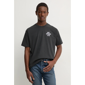 Pamucna majica Levis boja: siva, s tiskom, 87373