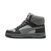 PUMA Rebound Slam Mid Sneakers Youth, Age, Gray Echo/Slate Sky/Black, 37