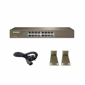 Tenda TEF1016D LAN 16-Port 10/100 Switch RJ45 ports