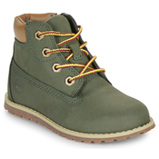 Timberland Polškornji POKEY PINE MID LACE UP WITH ZIP Zelena