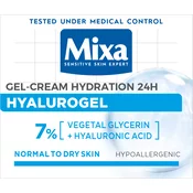 Mixa Hyalurogel Light intenzivna hidratacija, osjetljiva normalna i dehidrirana koža 50 ml