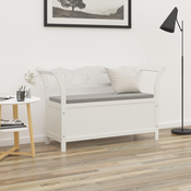 vidaXL Klop bela 107x45x75,5 cm trden les jelke