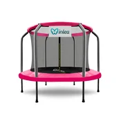 INLEA ULTIMATE Jump Trampolin 150 cm z notranjo zaščitno mrežo – roza