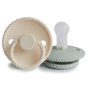 Frigg tolažilna duda - silikon Rope 0-6 m Cream/Sage