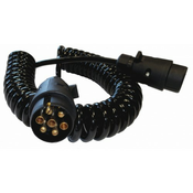 TruckLED Električni spiralni kabel s plastičnimi vtiči, 12V, 5m [E1219]