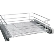 Žična košara Saphir, ŠxVxG: 438x145x487 mm, jeklo, srebrno, RAL 9006