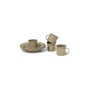 Set piknik posode za 4 osebe ferm LIVING Yard Picnic 8-pack bež barva