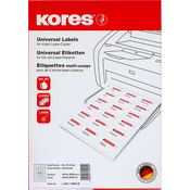 Samoljepljive etikete Kores - A4, 100 listova, 38.1 x 21.2 mm