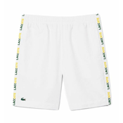 Muške kratke hlace Lacoste Sweatsuit Ultra-Dry Regular Fit Tennis Shorts - white/green