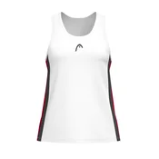 Ženska brezrokavna majica Head CLUB 25 TECH Tank Top Women Red/White S