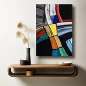 Wallity Dekorativna slika na kaljenom staklu, 70x100cm, Šarena