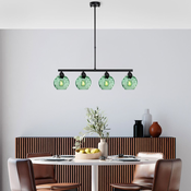 Opviq Luster Benek-15-14435, 80x15x80cm, IP20, Crno-zeleni