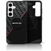1 to 3 Mercedes Ovitek Amg Dvoslojni Rombi Za Samsung Galaxy S25+ Za Magsafe