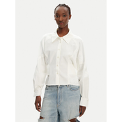 PINKO Srajca Controvento 104594 A2BT Bela Relaxed Fit
