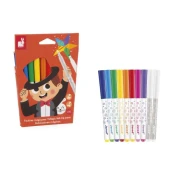 Janod Colorino Magične flomastri prepisljivi 10 barv