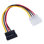 Akyga 15 cm MOLEX muški - SATA ženski kabel AK-CA-17