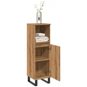 vidaXL vidaXL Kopalniška omarica artisan hrast 30x30x100 cm inženirski les, (21670546)