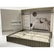 Viktorija Komplet set posteljina Cotton-Life 160x220cm Kahve