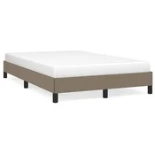 Vidaxl Posteljni okvir brez vzmetnice taupe 120x190 cm blago