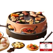 Emerio PO-113255.4 pekač za pice Raclette, 1500 W, črna/bronz