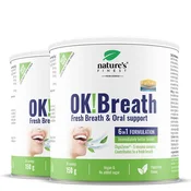 Nature’s Finest OK!Breath | podpora pri slabem zadahu in ustnem vonju | DigeZyme encimi s timijanom, ingverjem + vit. C za prebavo in svež občutek