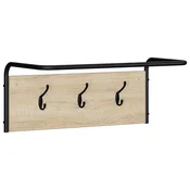 Vidaxl Obešalnik za plašče 60 x 30 x 25 cm Sonoma hrast Inženirski les