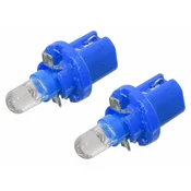Compass Žarnica 1LED 12V B8,5d modra 2ks