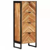 Vidaxl vidaXL Kopalniška omarica 40x30x100 cm masiven akacijev les in železo