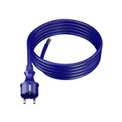 shumee Priključni kabel 4 m z ravnim vtičem 250 V 16 A 3 x 2,5 mm2 IP44 H07BQ-F PP-40H moder W-98455
