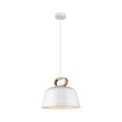 Lestenec na kablu CLIP 1xE27/40W/230V bela/rjava