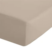 Svetlo rjava napenjalna rjuha iz perkala 150x200 cm Easy Iron Percale – Catherine Lansfield