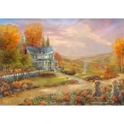 Schmidt - Puzzle Thomas Kinkade: Jesen v jabolčnem griču - 500 kosov