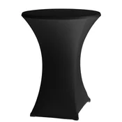 Hendi elastična prevleka za okroglo barsko mizo, črna, višina: 1100 mm, premer: 800 mm