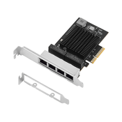 E-GREEN PCI-Express kartica 4-port 2.5 Gigabit Ethernet (Realtek 8125B)