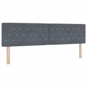 Vidaxl Vzglavje Temno siva 180 cm Žamet
