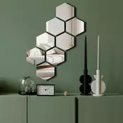 Wallity Ogledalo Ozgl525, 44x60 cm, Srebrne boje