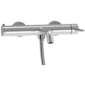ICONIC wall-mounted bath mixer tap, chrome - Chrome - Sapho - ICONIC - 72 - Medeninasti - Vzvod - Krožni - Vgrajen ročaj - 307 - 128 - 14