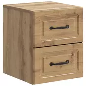 vidaXL Stenski nočni omarici Artisan hrast 34,5 x 33 x 40 cm