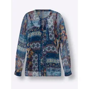 heine Bluza modra/marine/konjak/bela