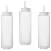 Hendi Dozirna steklenica za hladne omake, set 3 kosov. - prozorna 0,2L - HENDI 558058, (21389670)