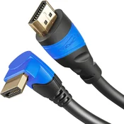 slomart KabelDirekt 8K/4K HDMI kotni kabel 90, 2m - za PS5, Xbox