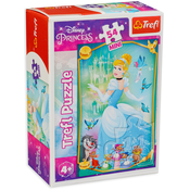 Trefl Mini puzzle 54 kosov Čudovite princeske/Disney Princesses 4 vrste
