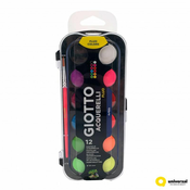 Akvareli GIOTTO Aquarelli 30 mm fluorescentne boje 12 komada 3514 00