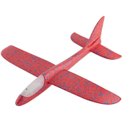 Djecja igracka Grafix - Avion od pjene sa svjetlom, crveni