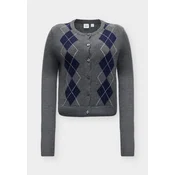 GAP Pletena jopa CASHSOFT temno modra/temno siva/bela